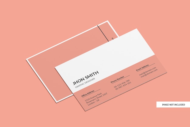 Creative Business Card Mockup Isolated