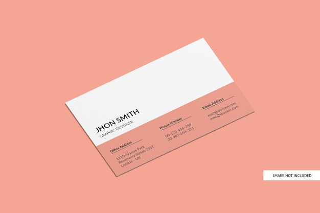 Creative Business Card Mockup Isolated