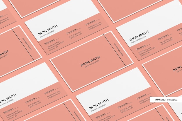 Creative Business Card Mockup Isolated