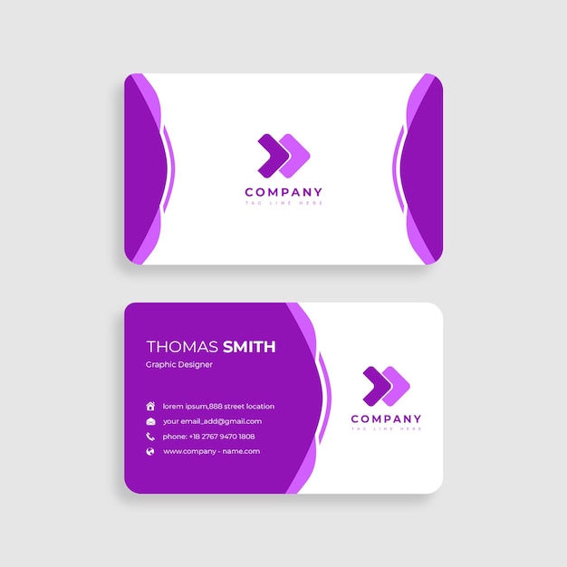 creative business card psd template