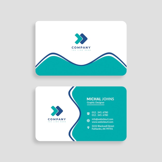 creative business card psd template