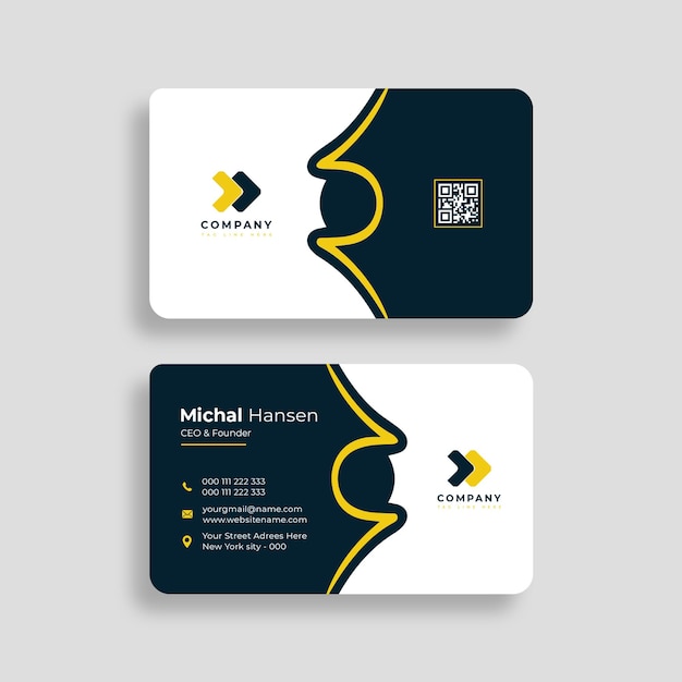 Creative business card template psd file