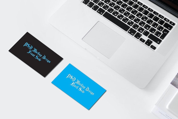 Creative Business Card or Thank you card PSDs free Mockup Design