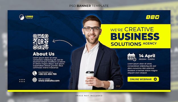 Creative Business Solution Banner Template