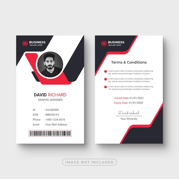 Creative and clean business id card template