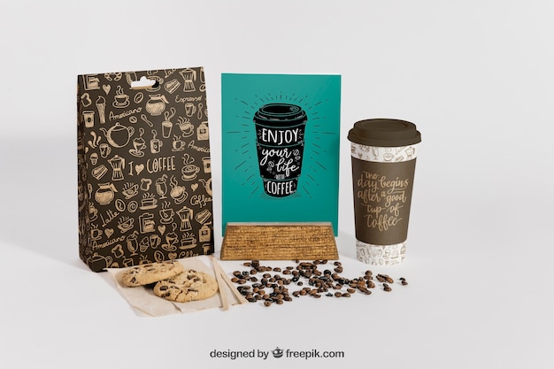 Creative coffee mockup