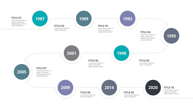 Creative concept for infographic timeline Process chart Business template for presentation