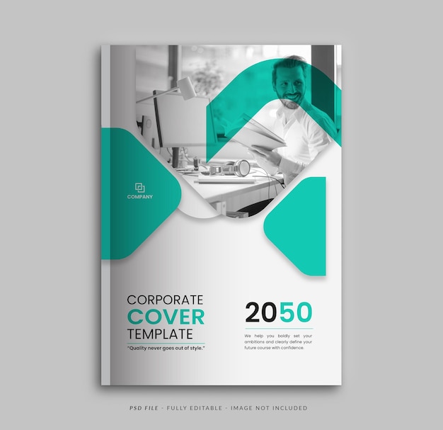 Creative Corporate Book Cover design and annual report cover template A4 size for brochure design