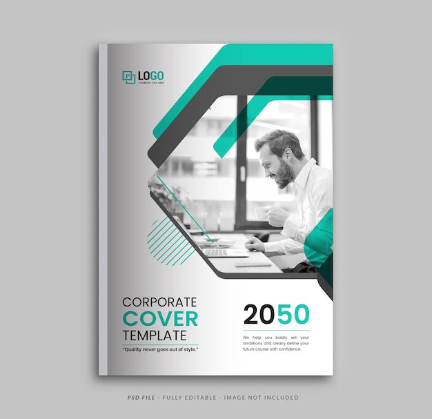 Creative Corporate Book Cover design and annual report cover template A4 size for brochure design