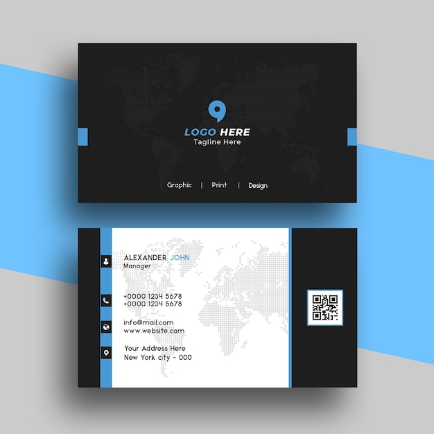 Creative Corporate Business Card Design PSD Template