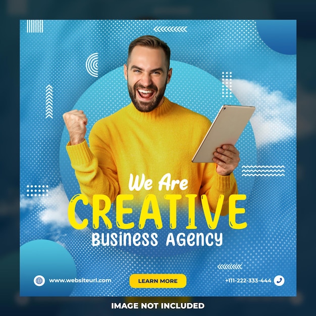 creative design for a business agency and creative ads