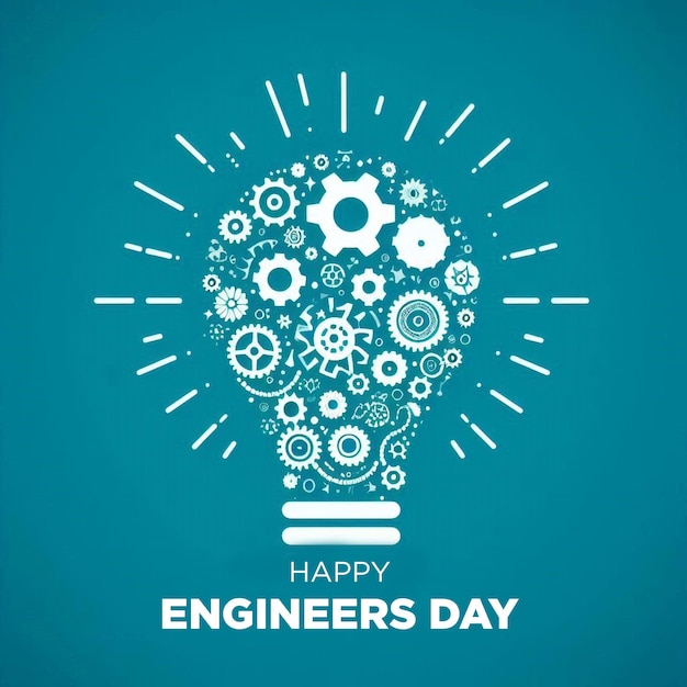 Creative Design for Engineers Day with Bulb