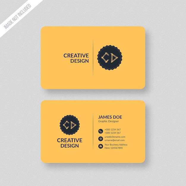 Creative design golden business card