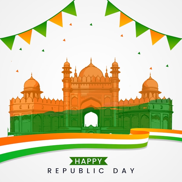 Creative Design Happy Republic Day Social media Post