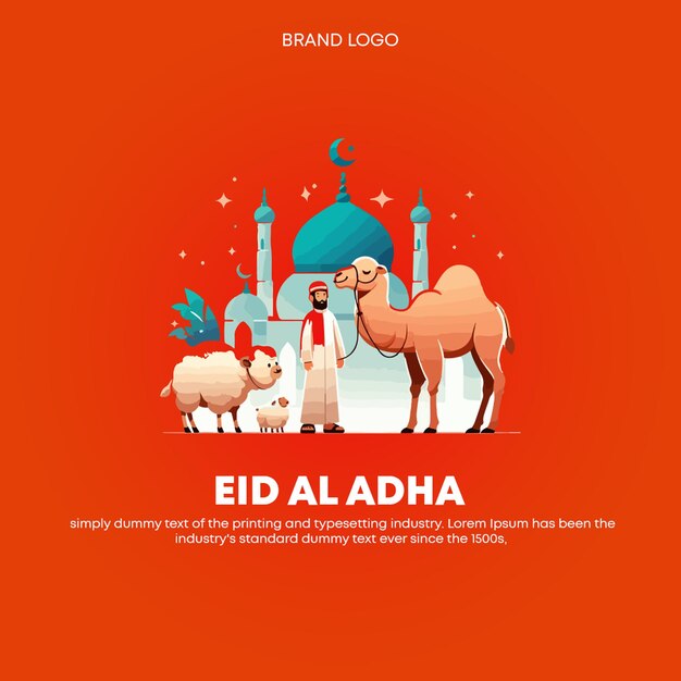 PSD creative eid al adha social media psd