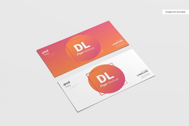 Creative flyer mockup