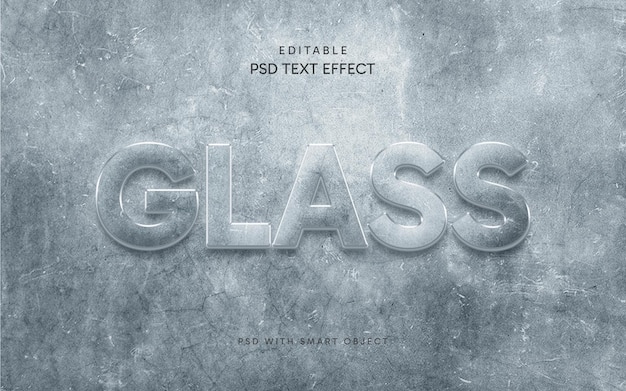 Creative Glass text effect