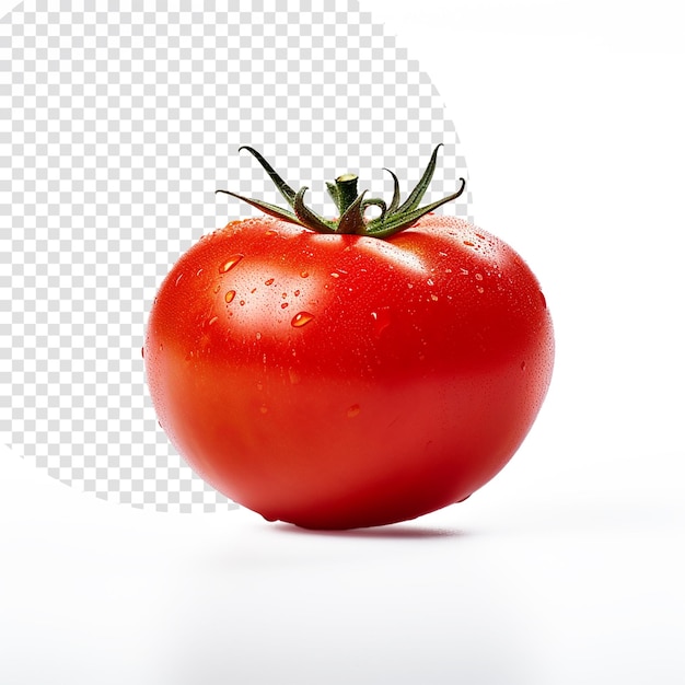 PSD creative layout made of tomato on the white background flat lay food concept tomato on the white