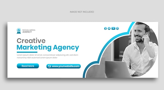 Creative marketing agency facebook cover banner