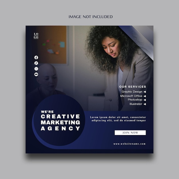 PSD creative marketing agency template