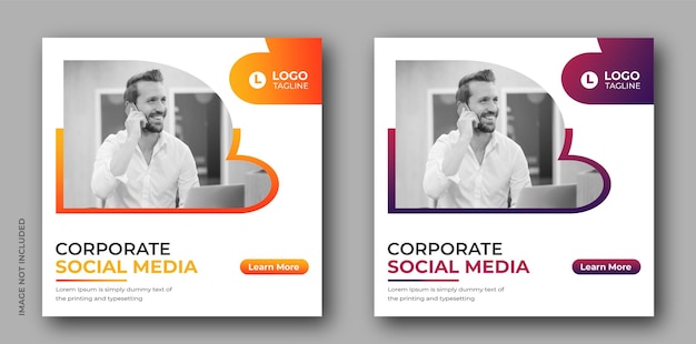 Creative marketing social media and instagram post web banner design