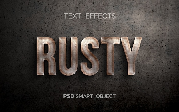 Creative metallic text effect