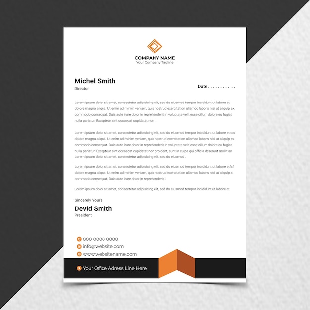 Creative Modern Clean Letterhead Design Template