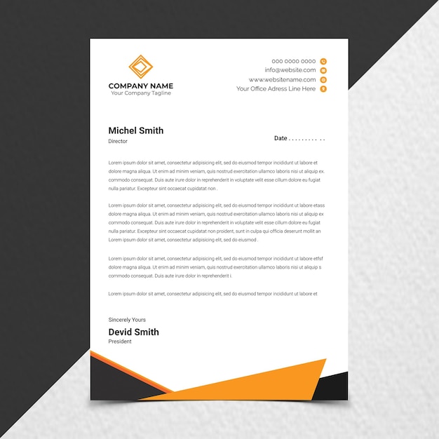 Creative Modern Corporate Letterhead Design Template