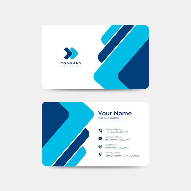 PSD creative modern professional business card design for personal use