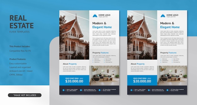 Creative Modern Real Estate Flyer PSD Templates