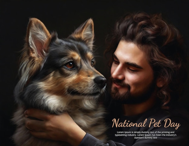 Creative national pet day template