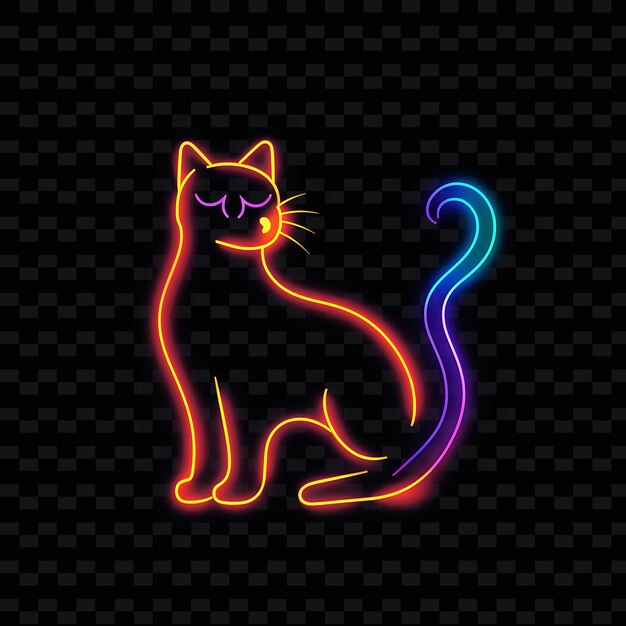 PSD creative neon line modern design elements for vibrant and captivating artworks y2k shapes