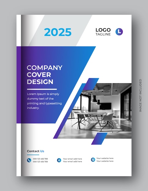 PSD creative professional  annual report corporate book cover design set