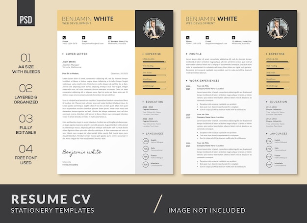 Creative Professional CV Resume and Cover Letter Templates