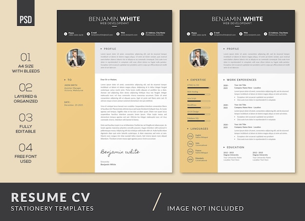 Creative Professional CV Resume and Cover Letter Templates