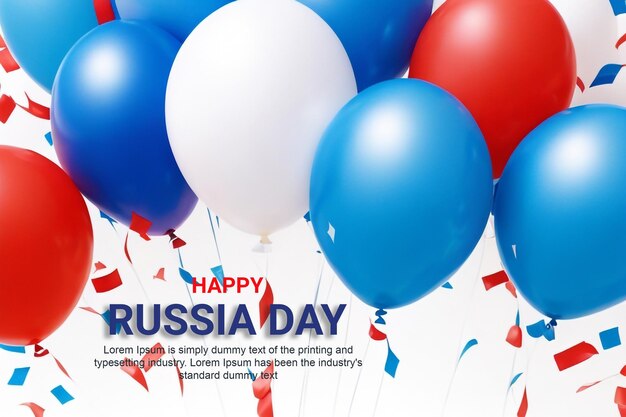 Creative PSD Design for National Day Russia