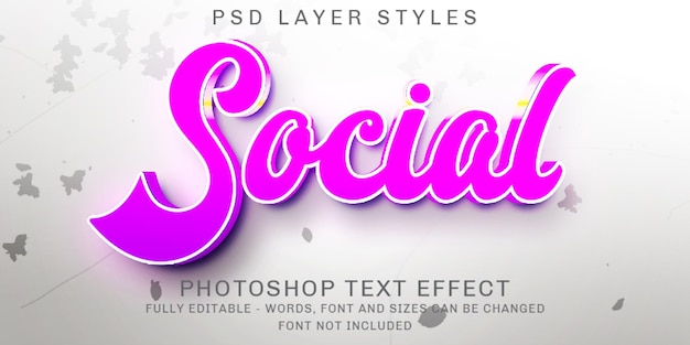 Creative royal purple editable text effects