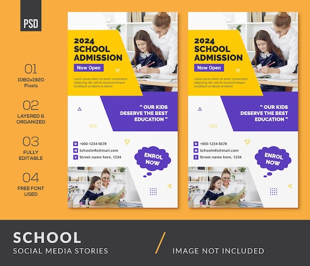 Creative School Social Media Instagram Post Banner Ads