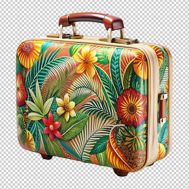 creative suitcase design isolated on white background