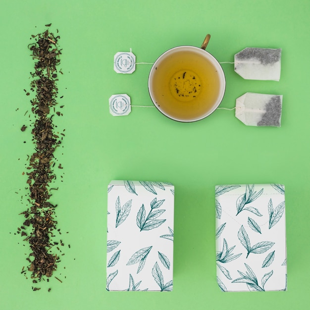 PSD creative tea mockup