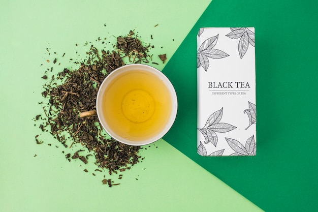 Creative tea mockup