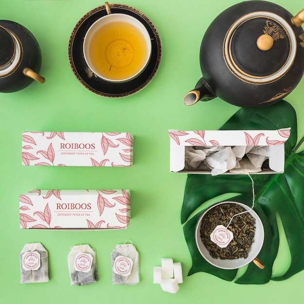 Creative tea mockup