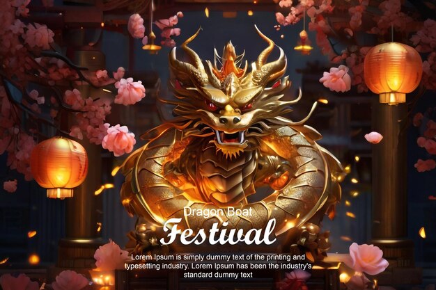 Creative Traditional PSD Design for Dragon Boat Festival