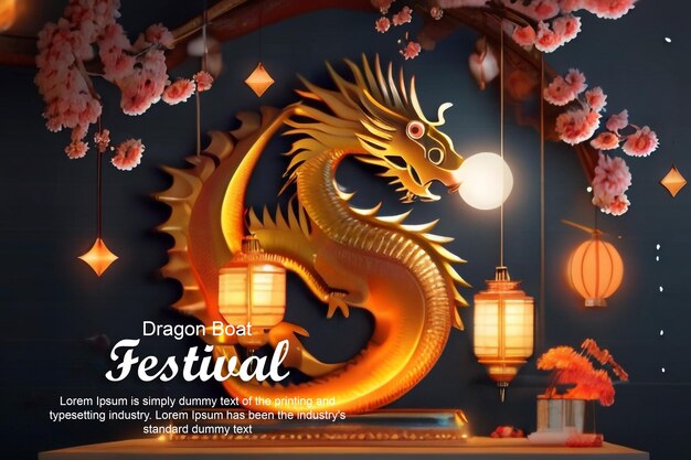 Creative Traditional PSD Design for Dragon Boat Festival