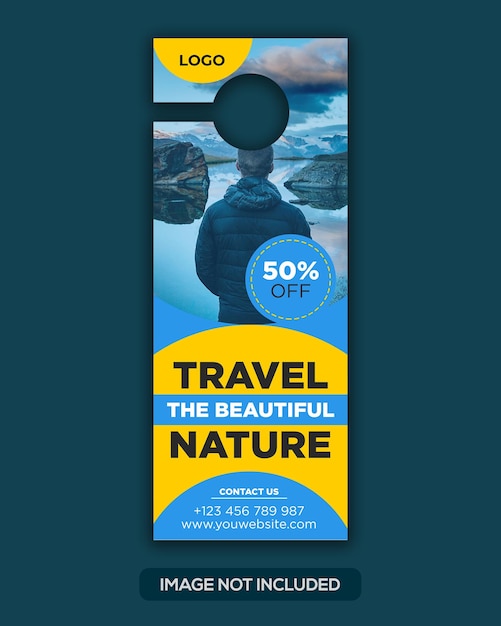 PSD creative travel door hanger