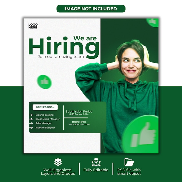 Creative We are hiring Post Template