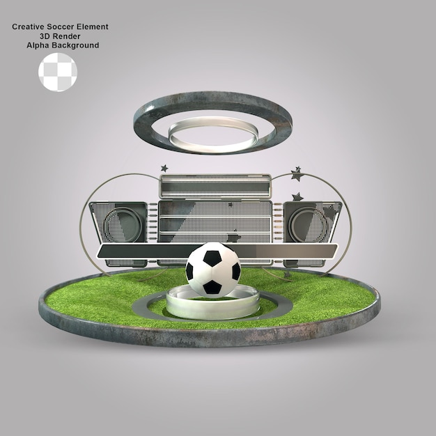 Creative3D Sport element rendering