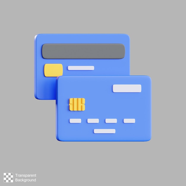 Credit Card 3D Illustration