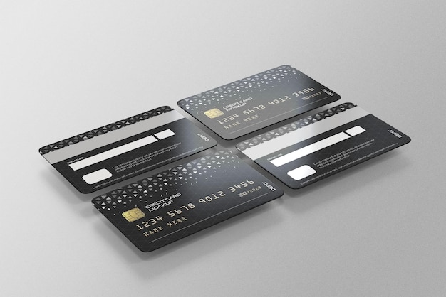 Credit Card Mockup or Debit Card Mockup PSD Template