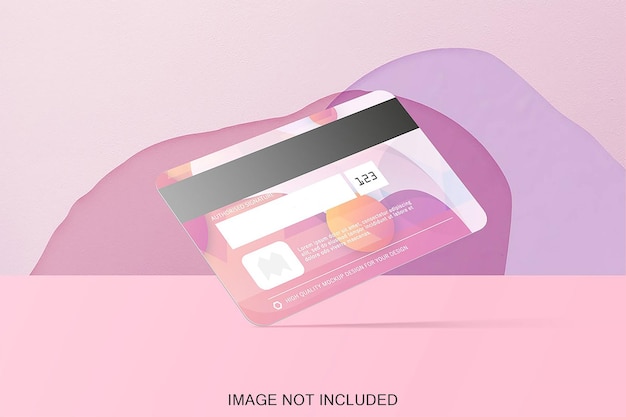 Credit card mockup isolated